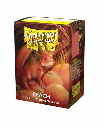 Dragon Shield Matte Dual Sleeves - Peach (100)