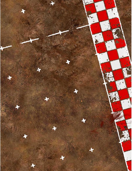 Tribal Badlands Coliseum - Blood Bowl Compatible Gaming Mat