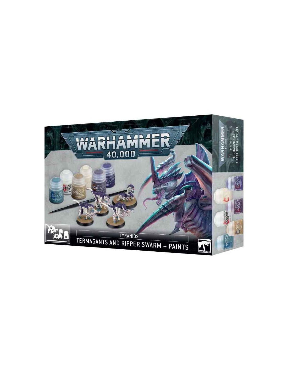 Warhammer Tyranids: Termagants and Ripper Swarm + Paints Set