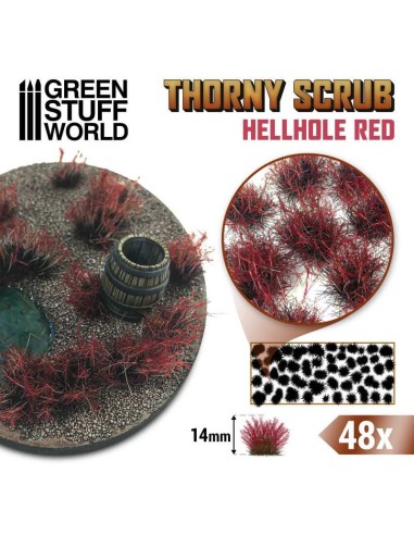 Green Stuff World - Thorny Scrubs - HELLHOLE RED