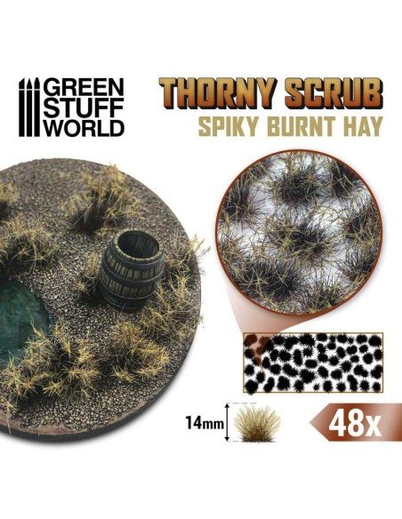 Green Stuff World - Thorny Scrubs - BURNT HAY