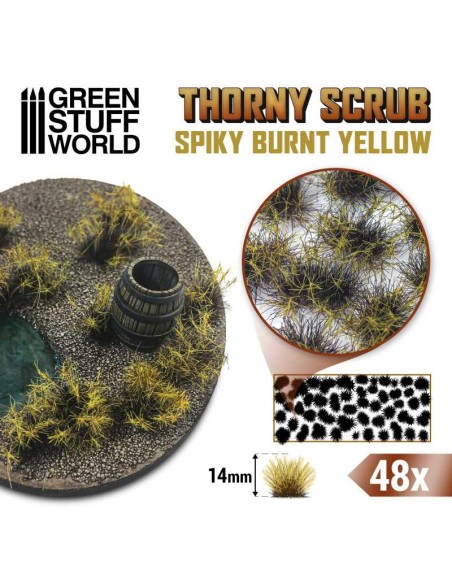 Green Stuff World - Thorny Scrubs - BURNT YELLOW