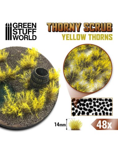 Green Stuff World - Thorny Scrubs - YELLOW THORNS