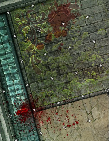 The Courtyard Coliseum - Blood Bowl Compatible Gaming Mat