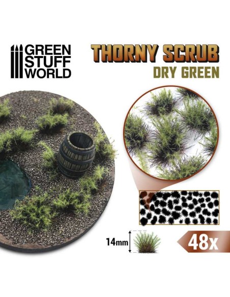 Green Stuff World - Thorny Scrubs - DRY GREEN