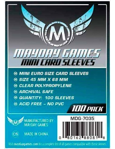 Mayday - Mini Euro Game sleeves 45x68 mm (100)