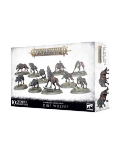 Warhammer Age of Sigmar - Necroseñores Pudrealmas: Lobos Terribles (Dire Wolves)