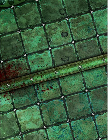 The Sewers Coliseum Coliseum - Blood Bowl Compatible Gaming Mat