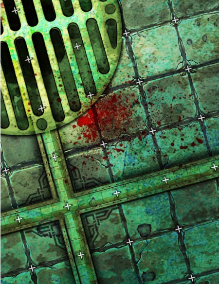 The Sewers Coliseum Coliseum - Blood Bowl Compatible Gaming Mat