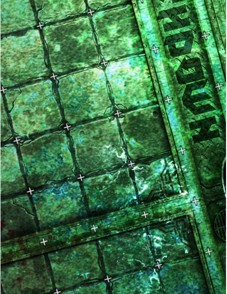 The Sewers Coliseum Coliseum - Blood Bowl Compatible Gaming Mat