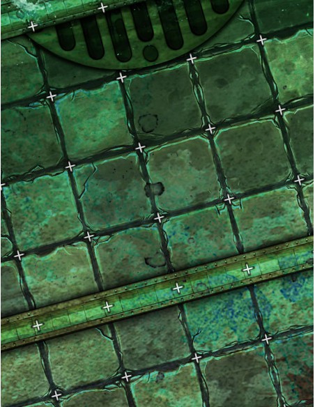 The Sewers Coliseum Coliseum - Blood Bowl Compatible Gaming Mat