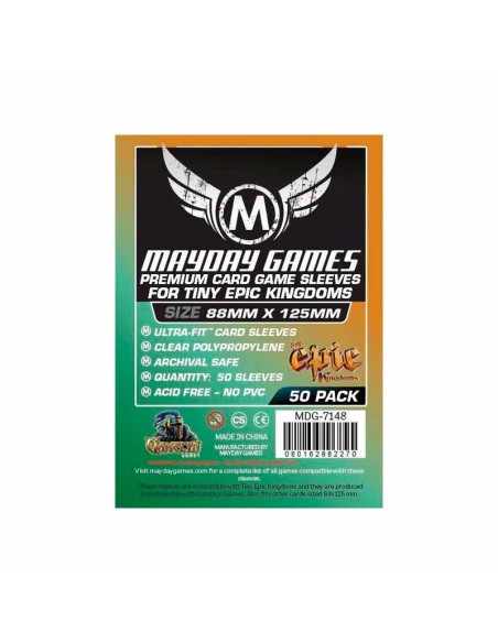 Mayday - Premium Custom Tiny Epic Kingdoms Sleeves 88x125 mm (50)