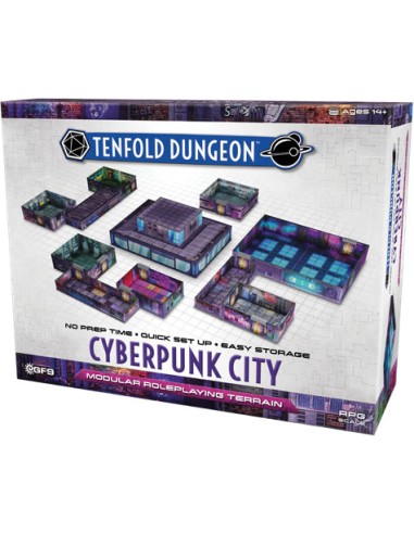 Tenfold Dungeon 3D Terrain Setting Cyberpunk City