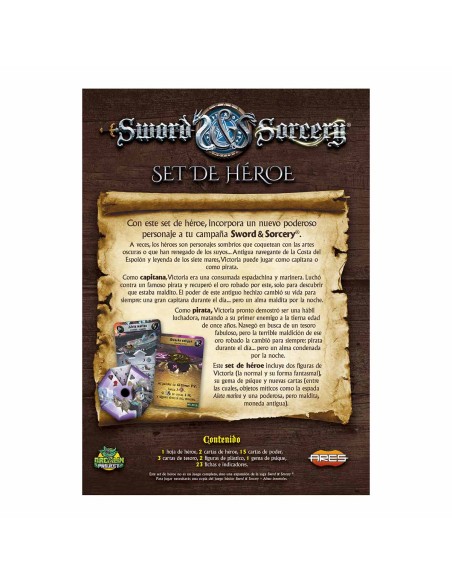 Sword & Sorcery: Hero Pack – Victoria the Captain/Pirate (Spanish)