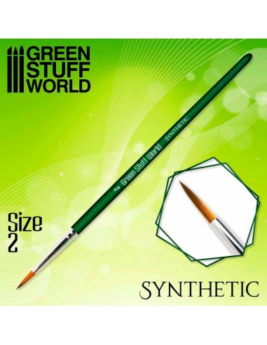 Green Stuff World - Green Series Synthetic Brush - Size 2
