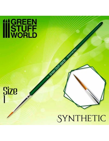 Green Stuff World - Green Series Synthetic Brush - Size 1