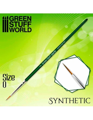 Green Stuff World - Green Series Synthetic Brush - Size 0
