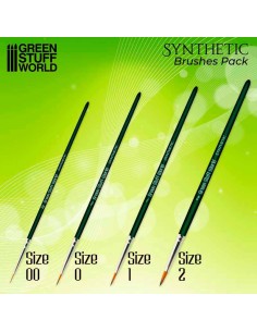 Green Stuff World - Green Series Synthetic Brush Set 2