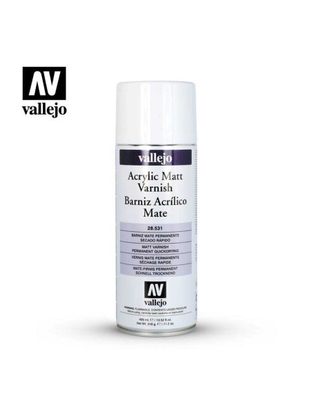 Vallejo - Aerosol barniz acrilico mate 400 ml