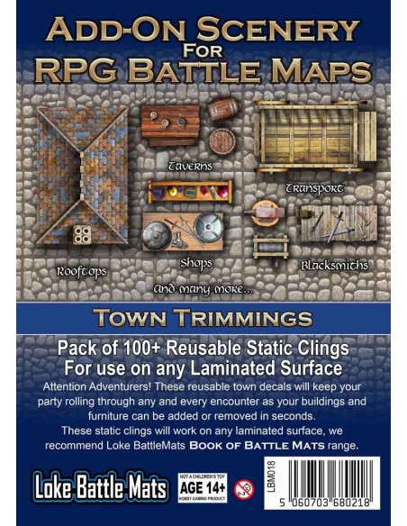 Loke Battlemaps - Add-On Scenery for RPG Maps - Town Trimmings