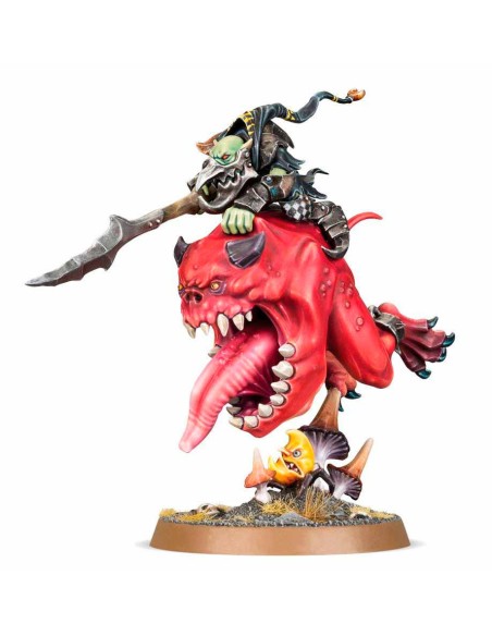 Warhammer Age of Sigmar - Jerarkaloko en Garrapato Cavernicola (Loonboss on Giant Cave Squig)