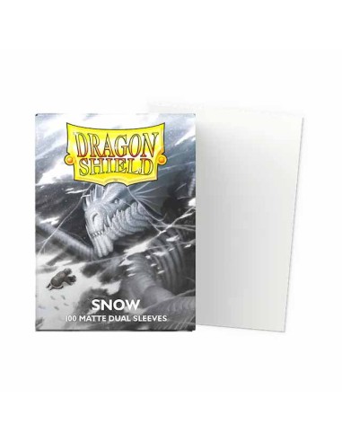 Dragon Shield Matte Dual Sleeves - Snow (100)