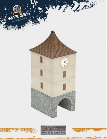 Flames of War - Clock Tower WWII 15mm (Prepainted)