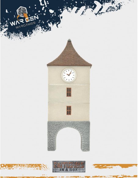 Flames of War - Clock Tower WWII 15mm (Prepintado)