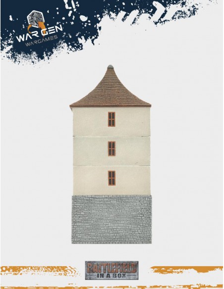 Flames of War - Clock Tower WWII 15mm (Prepintado)