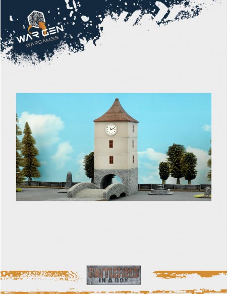 Flames of War - Clock Tower WWII 15mm (Prepintado)