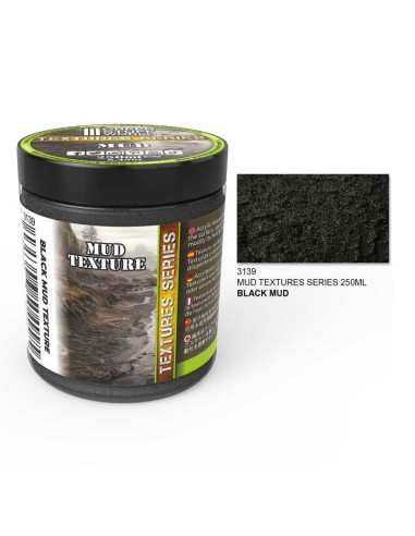 Green Stuff World - Textured Paint - Black Mud (250ml)