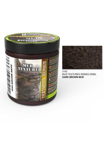 Green Stuff World - Pasta texturizadora - Barro Marrón Oscuro/Dark Brown Mud (250ml)