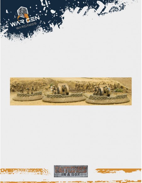 Flames of War - Desert Sandbags Dug-in Markers WWII 15mm (Prepintado)