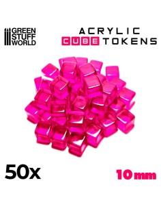 Green Stuff World - Gaming Tokens - Transparent Cubes 10mm 2