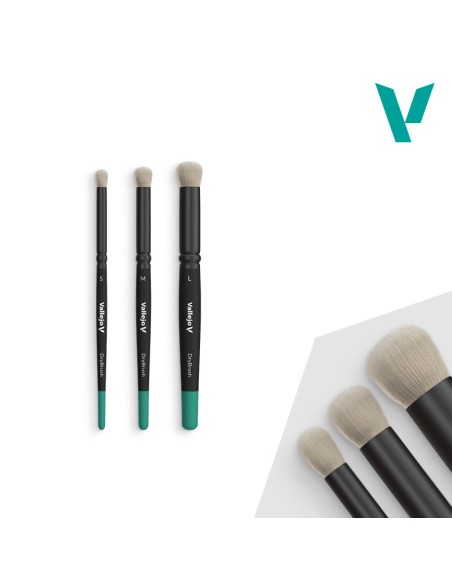 Vallejo -  Dry Brush Set - Pelo Natural (S, M & L)