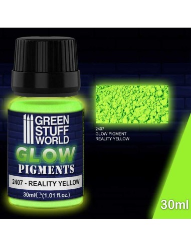 Green Stuff World - Pigmentos Luminiscentes - Amarillo Verdoso de la Realidad/Reality Yellow-Green