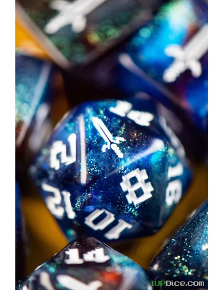 1UP-Dice Mythical Sword polyhedral set