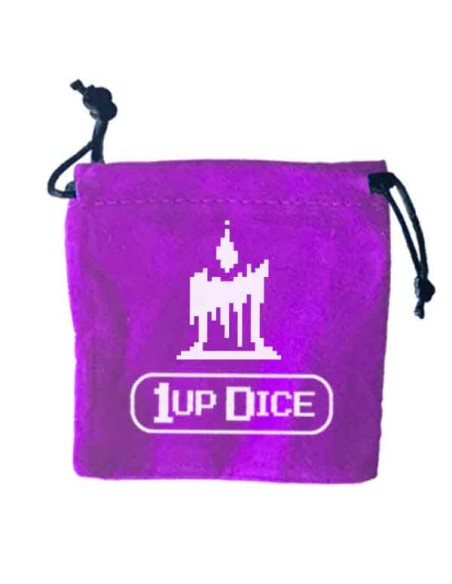 1UP-Dice Arcane Candle polyhedral set