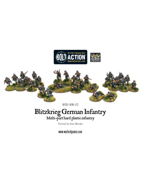 Bolt Action - Blitzkrieg German Infantry Plastic Boxed Set