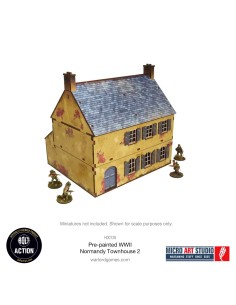 Micro Art Studio: WWII Normandy Townhouse 2 (Pre-painted)