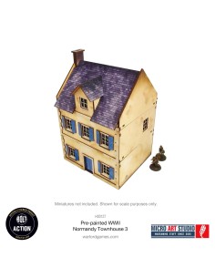 Micro Art Studio: WWII Normandy Townhouse 3 (Prepintado)