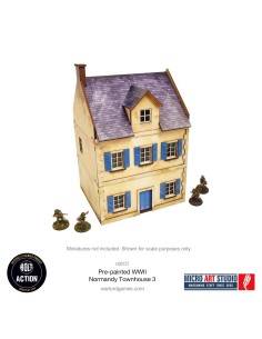 Micro Art Studio: WWII Normandy Townhouse 3 (Pre-painted) 2