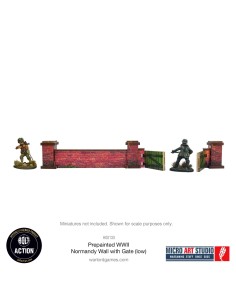 Micro Art Studio: WWII Normandy Walls with Gate (low) (Prepintado) 2