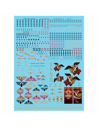 Warhammer 40,000 - Blood Angels Legion Transfer Sheet