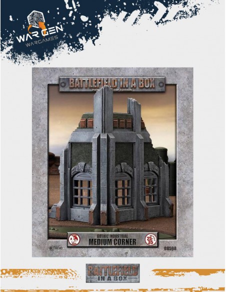 Battlefield in a box - Gothic Industrial - Medium Corner (Prepainted)