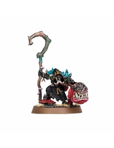 Warhammer Age of Sigmar - Jefe de Garrapatoz con Garrapato Komekaraz (Squigboss with Gnasha-squig)