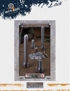 Battlefield in a box - Gothic Industrial - Pillars (Prepainted)