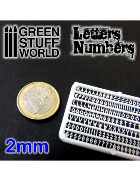 Green Stuff World - Letters and Numbers 2 mm