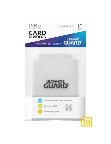 ULTIMATE GUARD - Ultimate Guard Transparent Card Dividers (10 units)