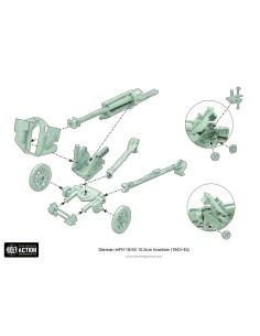 Bolt Action - Blitzkrieg German LeFH 18 10.5cm Medium Artillery (1939-42) 2